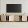 Nordure Lowen Soporte para TV Mink y Sapphire Oak